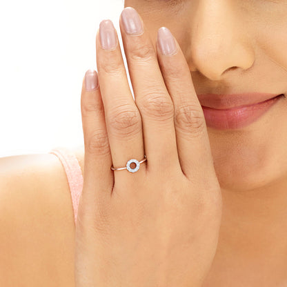 Endless Halo Diamond & Gold Casual Ring for Women