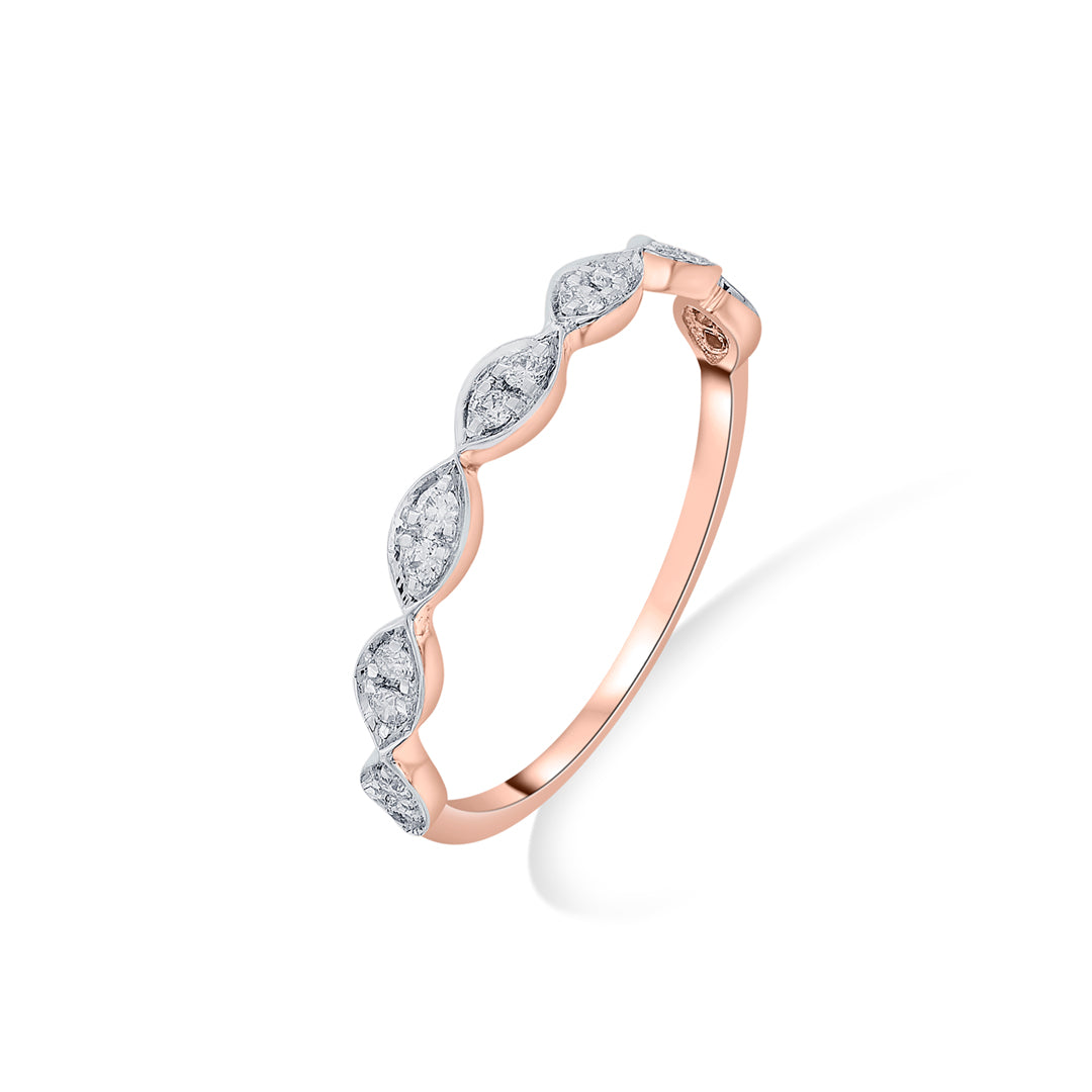 Vyra Glow Diamond & Gold Casual Ring for Women
