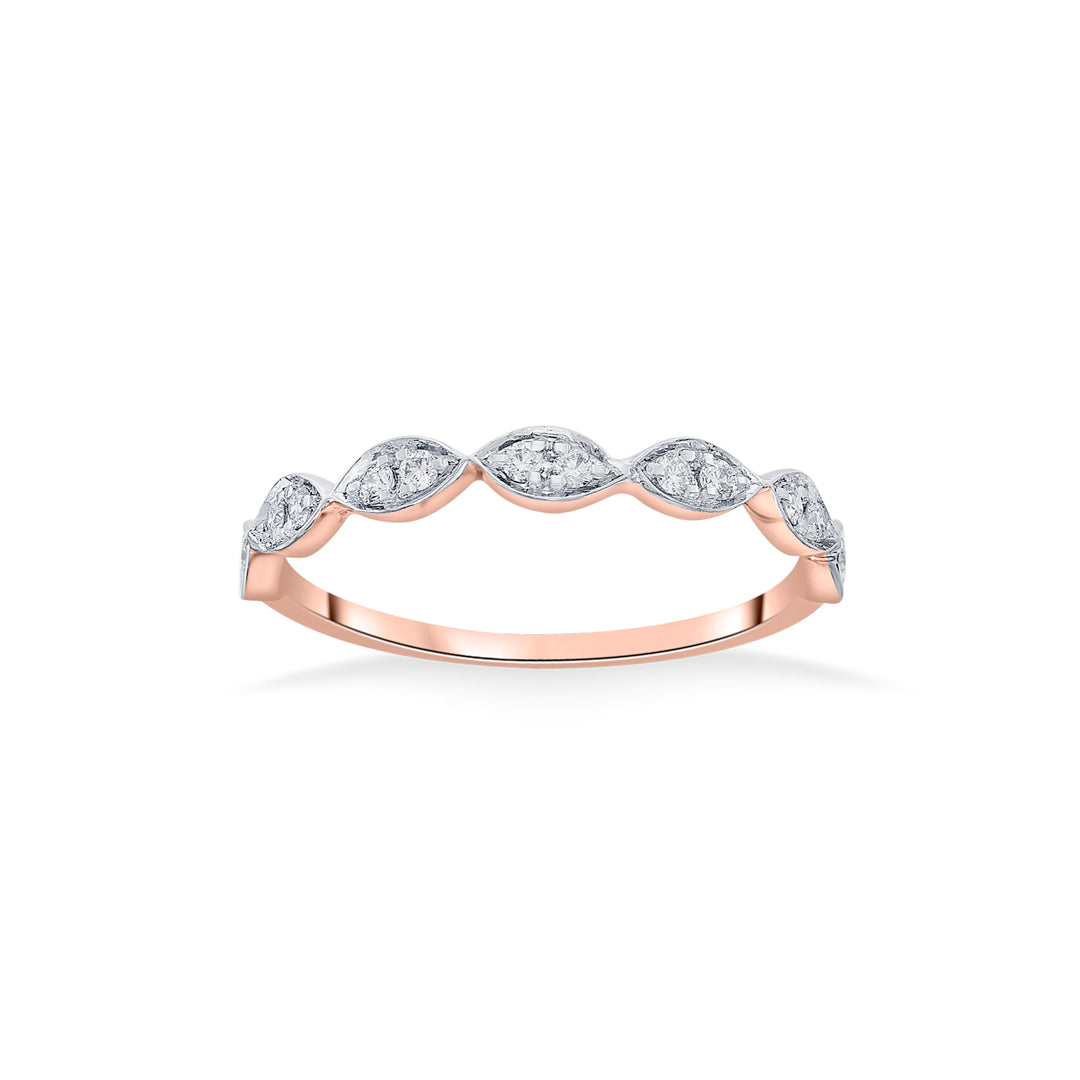 Vyra Glow Diamond & Gold Casual Ring for Women