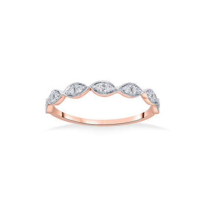 Vyra Glow Diamond & Gold Casual Ring for Women