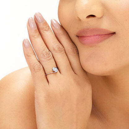 Twisted Charm Diamond & Gold Fashion Ring for Women