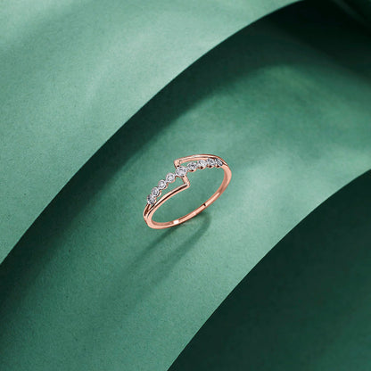 Axis Grace Diamond & Gold Fashion Ring for Women