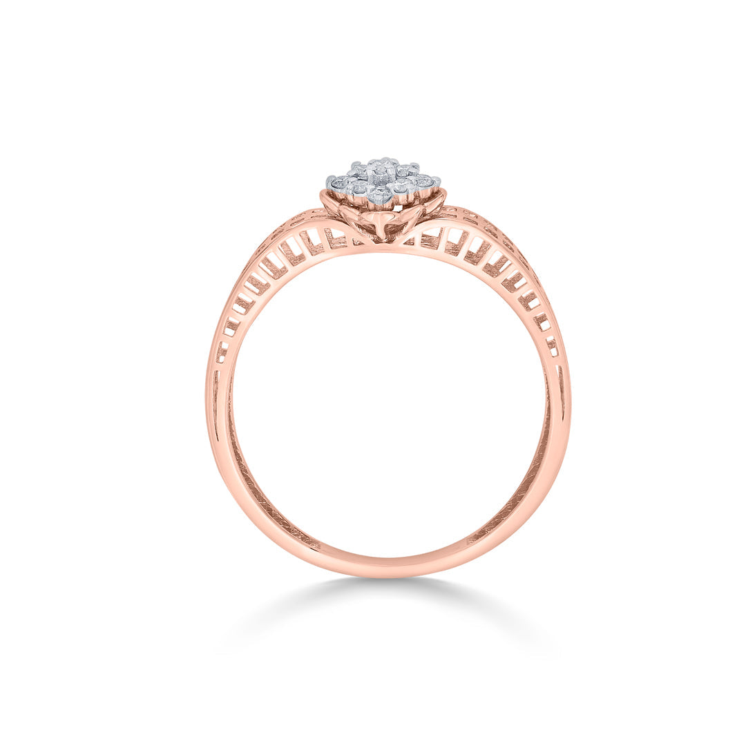 Verde Glow Diamond & Gold Fashion Ring for Women