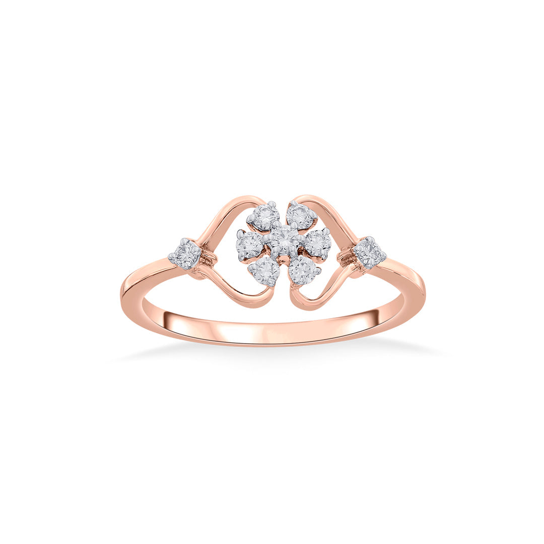 Lyt Gem Diamond & Gold Fashion Ring for Women