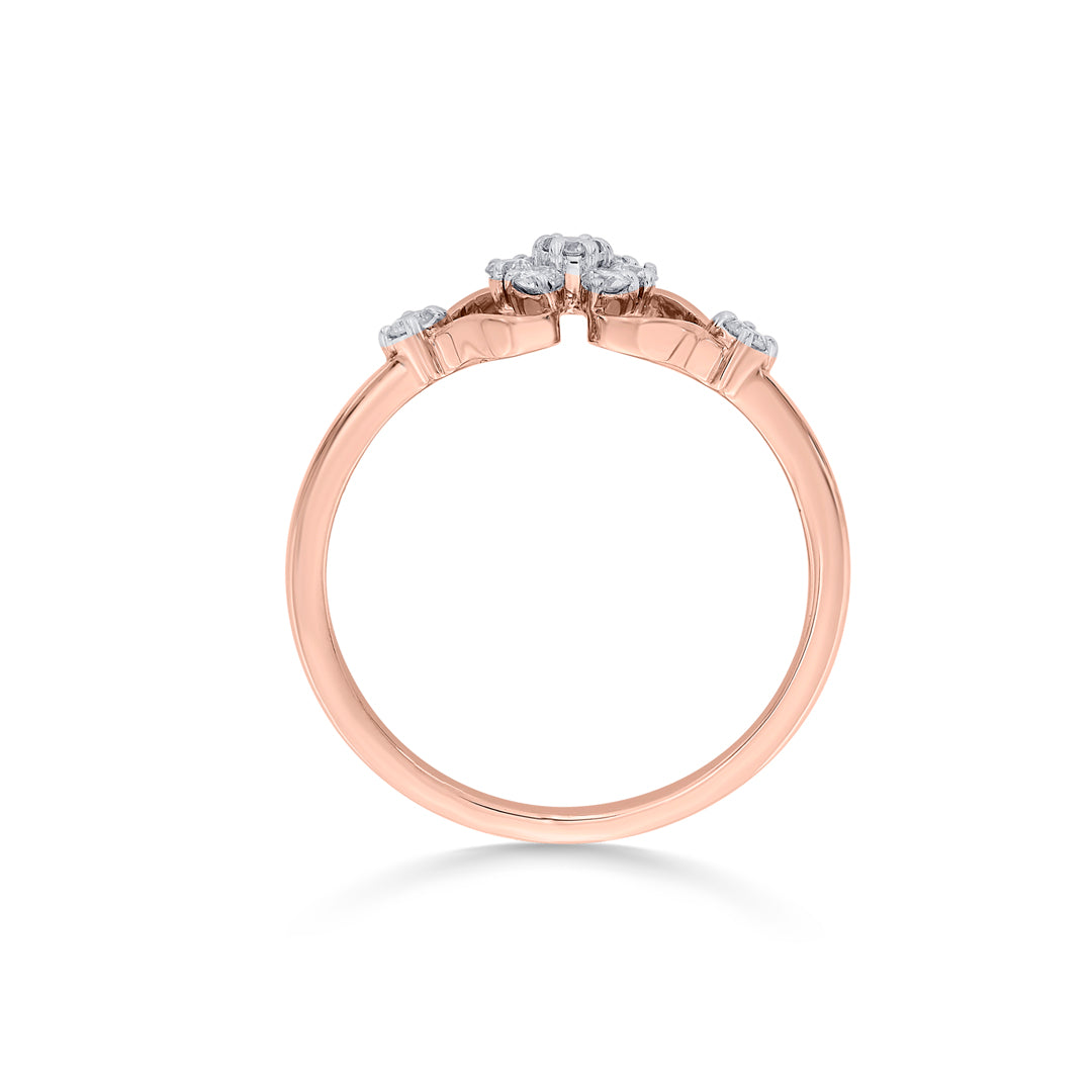 Lyt Gem Diamond & Gold Fashion Ring for Women