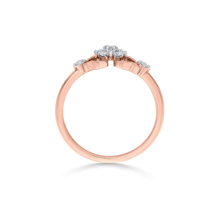 Lyt Gem Diamond & Gold Fashion Ring for Women