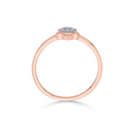 Golden Gem Diamond & Gold Casual Ring for Women