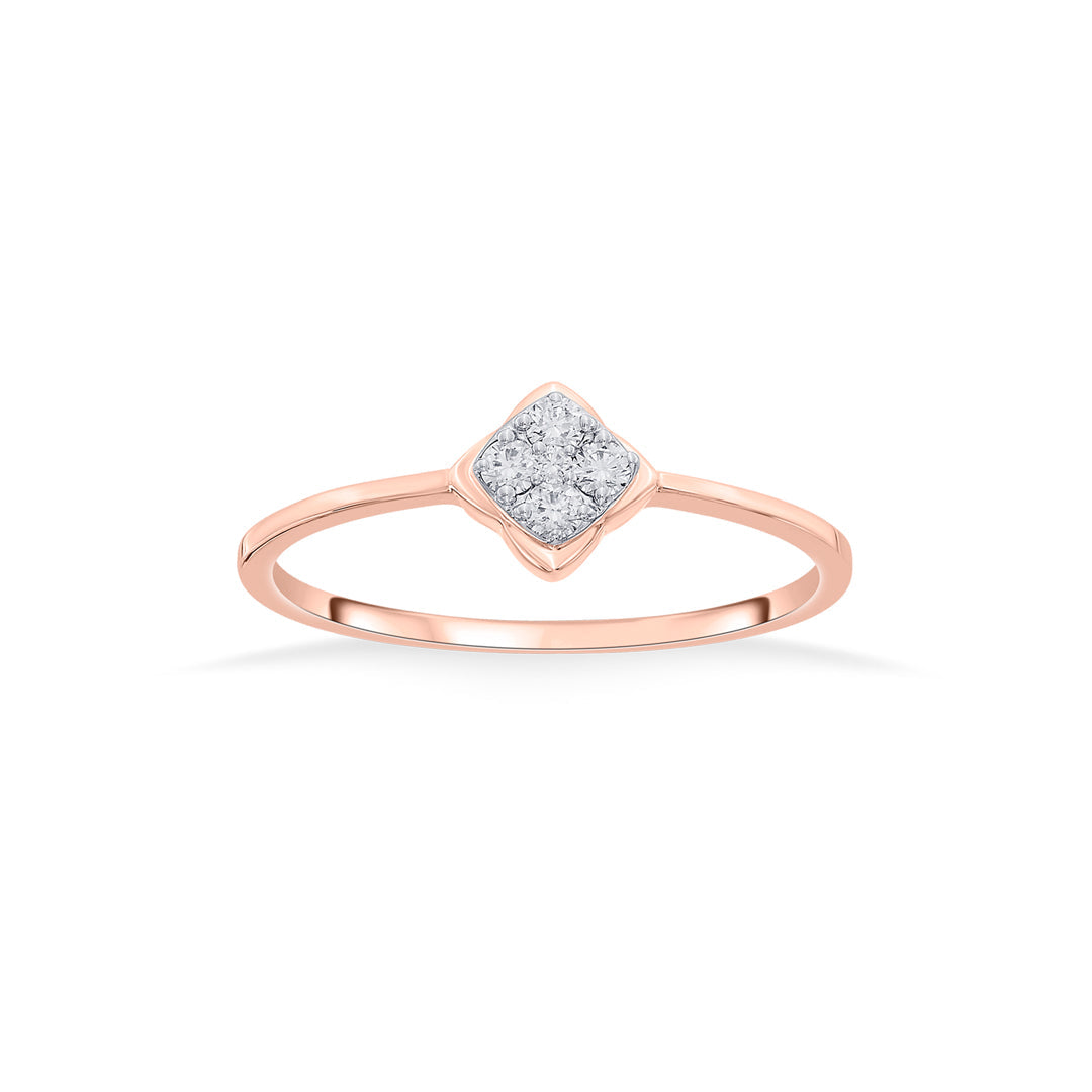 Golden Gem Diamond & Gold Casual Ring for Women