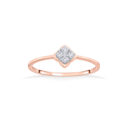 Golden Gem Diamond & Gold Casual Ring for Women