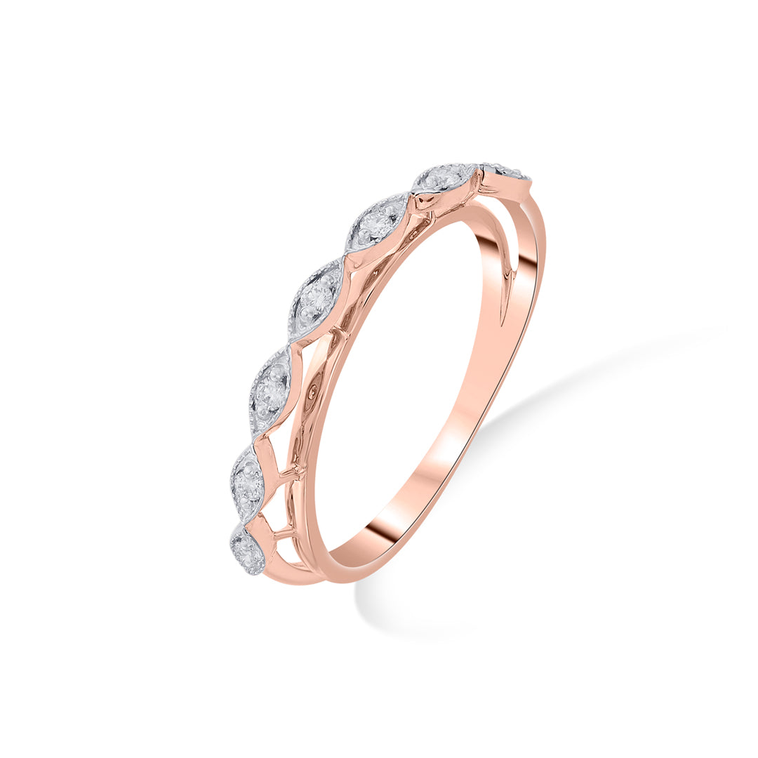 Noelle Glow Diamond & Gold Fashion Ring for Women