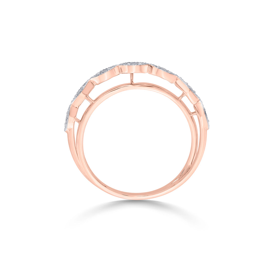Noelle Glow Diamond & Gold Fashion Ring for Women
