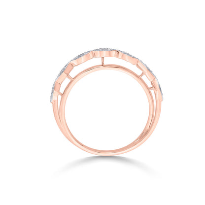 Noelle Glow Diamond & Gold Fashion Ring for Women