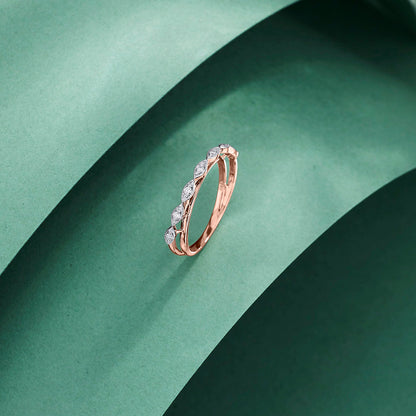 Noelle Glow Diamond & Gold Fashion Ring for Women