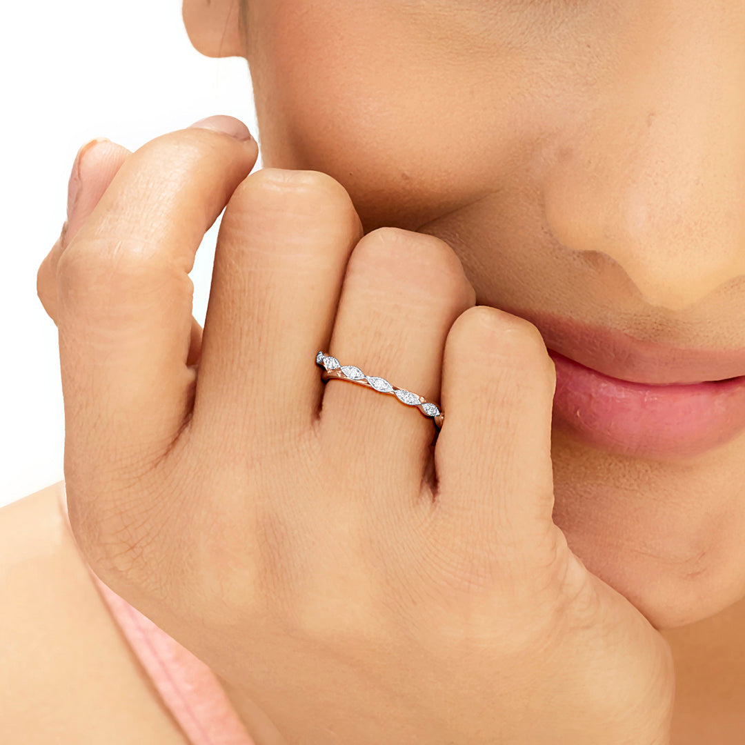 Noelle Glow Diamond & Gold Fashion Ring for Women