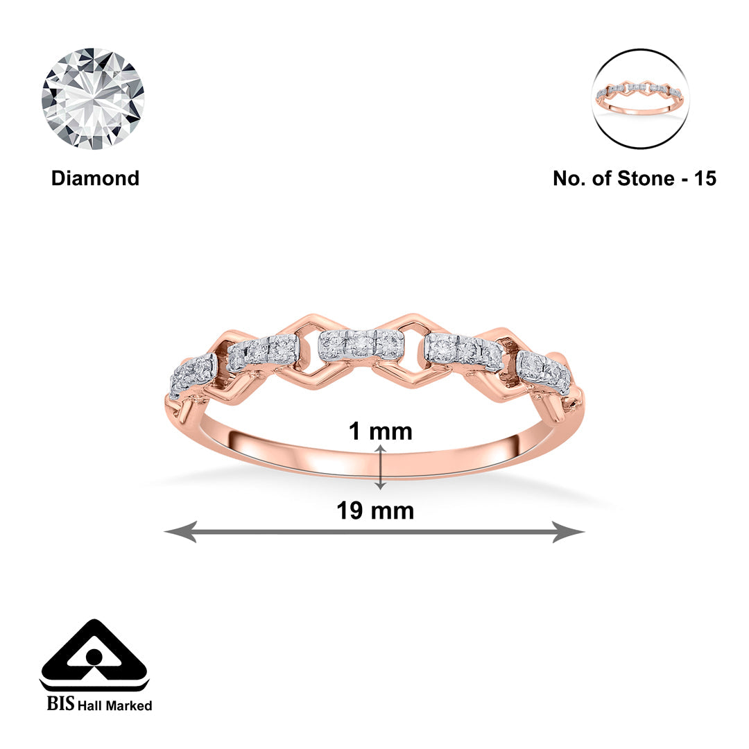 Auryn Aura Diamond & Gold Casual Ring for Women