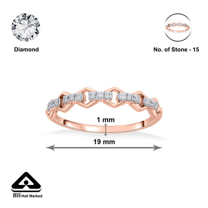 Auryn Aura Diamond & Gold Casual Ring for Women