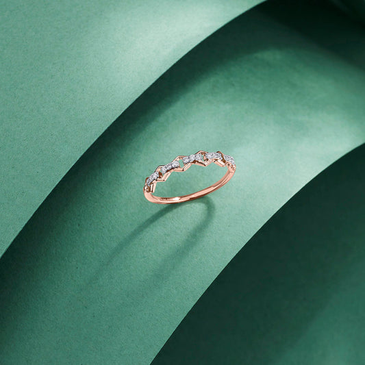 Auryn Aura Diamond & Gold Casual Ring for Women
