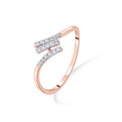 Linked Affection Diamond & Gold Fashion Ring for Women
