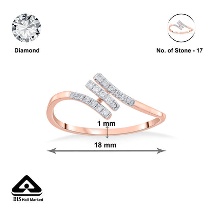 Linked Affection Diamond & Gold Fashion Ring for Women