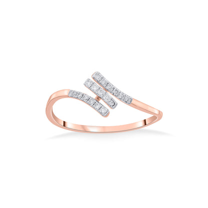Linked Affection Diamond & Gold Fashion Ring for Women