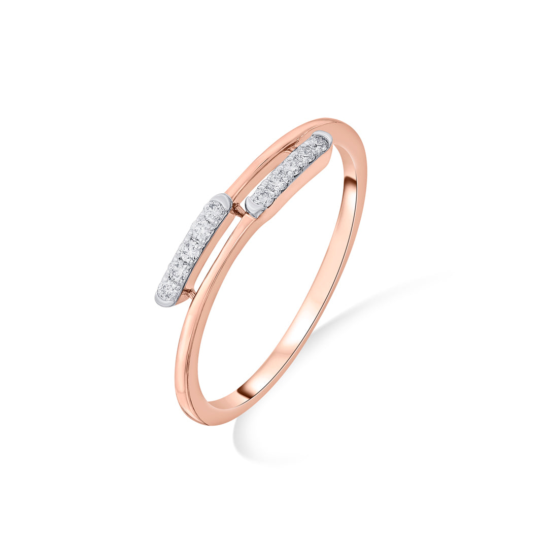Adira Duo Diamond & Gold Casual Ring for Women