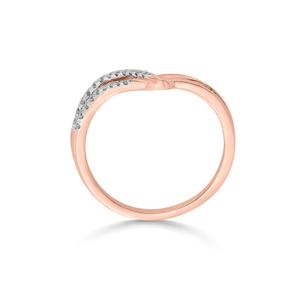 Avara Edge Diamond & Gold Fashion Ring for Women