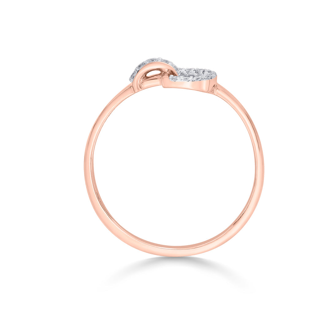 D Gleam Diamond & Gold Fashion Ring for Women