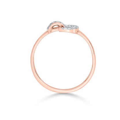 D Gleam Diamond & Gold Fashion Ring for Women