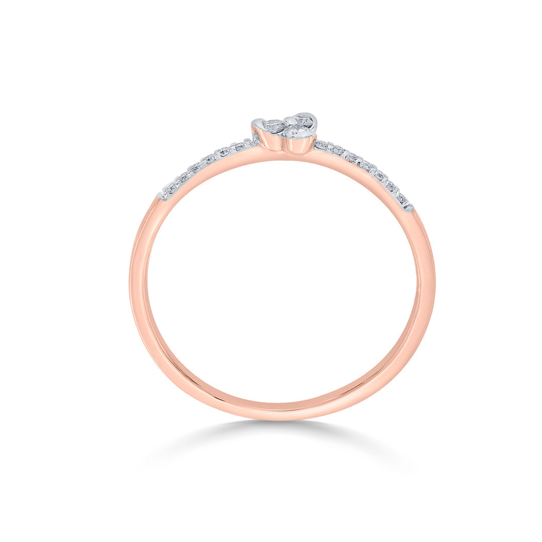 Soul Shine Diamond & Gold Casual Ring for Women