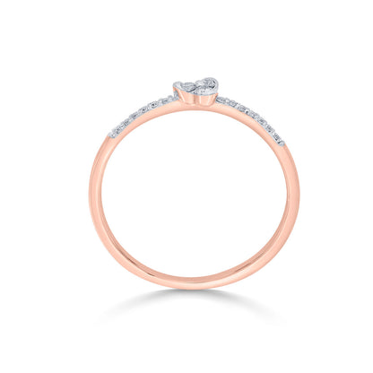 Soul Shine Diamond & Gold Casual Ring for Women