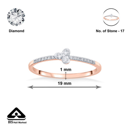 Soul Shine Diamond & Gold Casual Ring for Women
