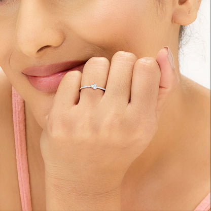Soul Shine Diamond & Gold Casual Ring for Women