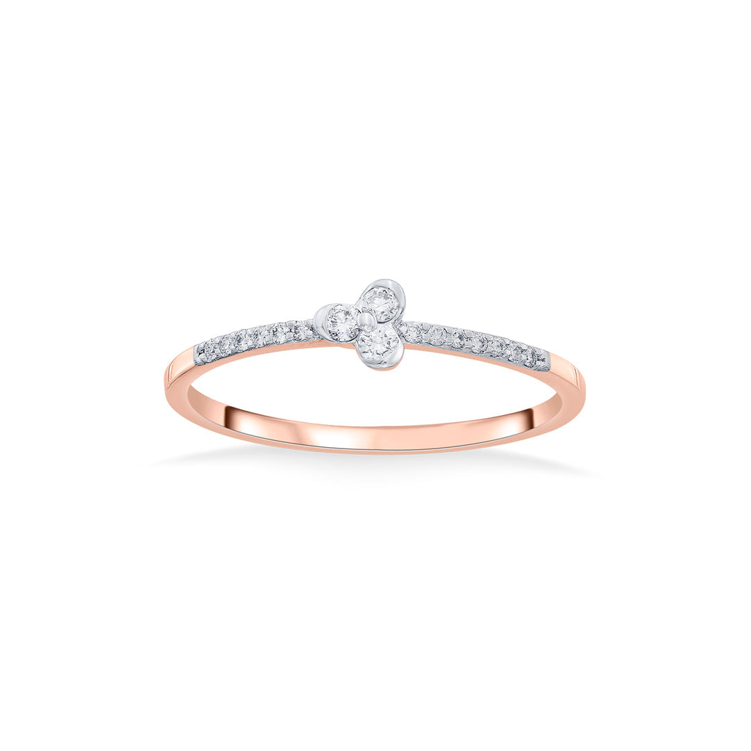 Soul Shine Diamond & Gold Casual Ring for Women