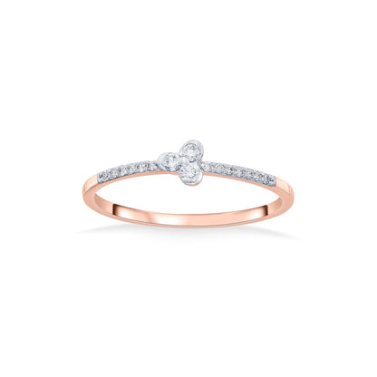 Soul Shine Diamond & Gold Casual Ring for Women