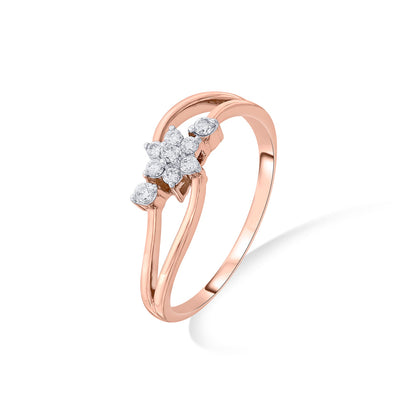 Auri Curve Diamond & Gold Fashion Ring for Women