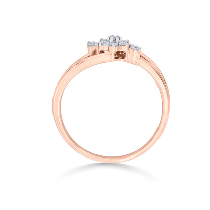Auri Curve Diamond & Gold Fashion Ring for Women