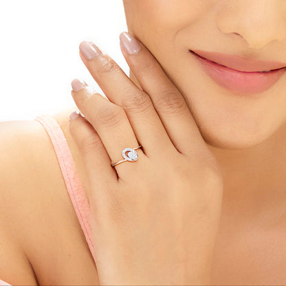 Angled Oval Diamond & Gold Fashion Ring for Women