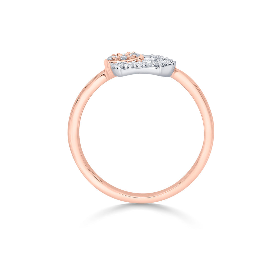 Hexa Muse Diamond & Gold Fashion Ring for Women