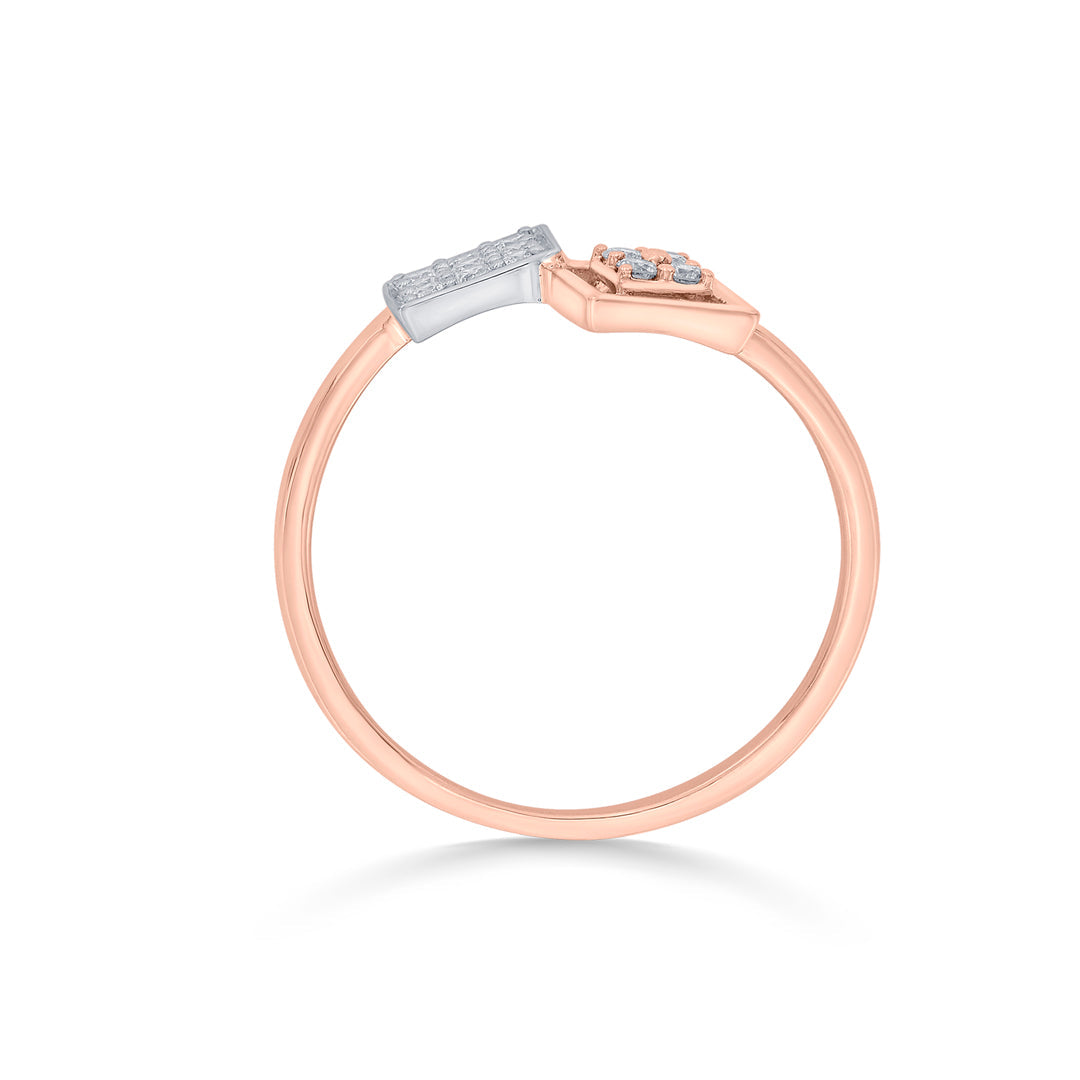 Prism Duo Diamond & Gold Fashion Ring for Women