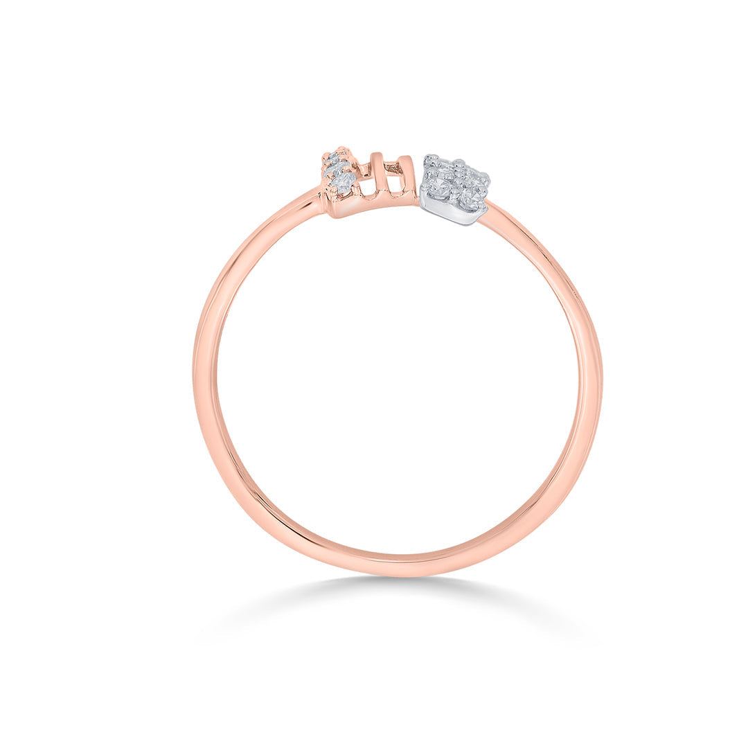 Radiant Bond Diamond & Gold Casual Ring for Women