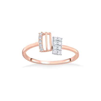 Radiant Bond Diamond & Gold Casual Ring for Women