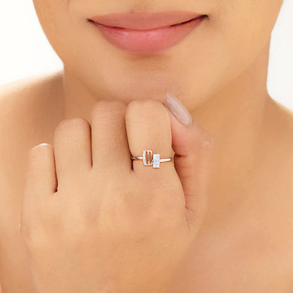 Radiant Bond Diamond & Gold Casual Ring for Women