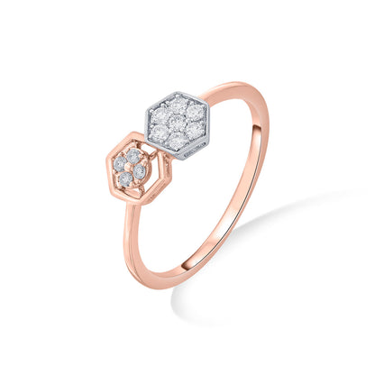 Bond Charm Diamond & Gold Fashion Ring for Women