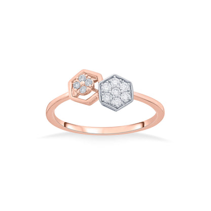Bond Charm Diamond & Gold Fashion Ring for Women