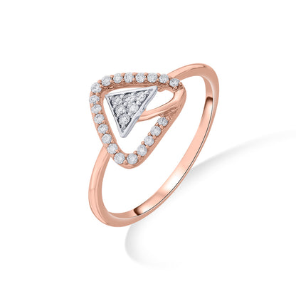 Prism Gleam Diamond & Gold Fashion Ring for Women