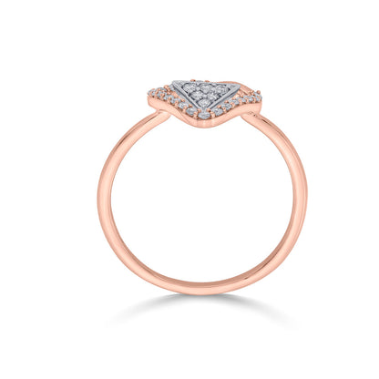 Prism Gleam Diamond & Gold Fashion Ring for Women