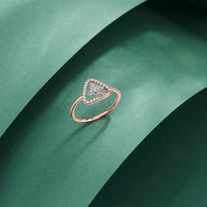 Prism Gleam Diamond & Gold Fashion Ring for Women