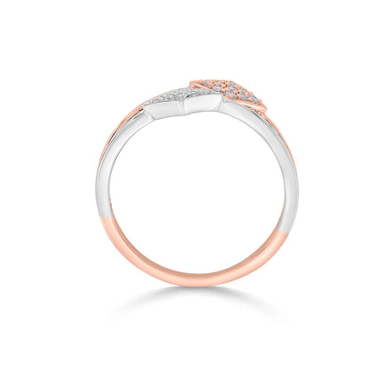 Dual Prism Diamond & Gold Fashion Ring for Women