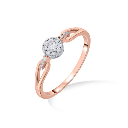 Miroa Shine Diamond & Gold Fashion Ring for Women
