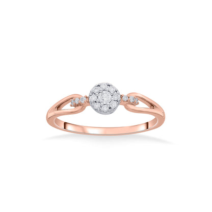 Miroa Shine Diamond & Gold Fashion Ring for Women